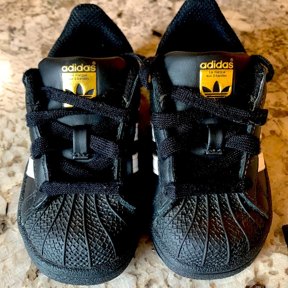 Adidas toddler orthopedic Superstar trainers